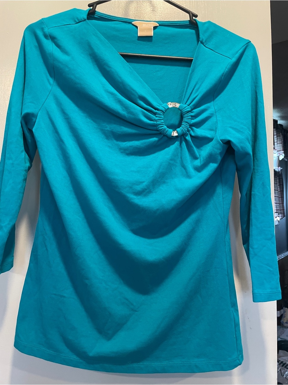 Michael Kors Teal Crew Neck Top size S
